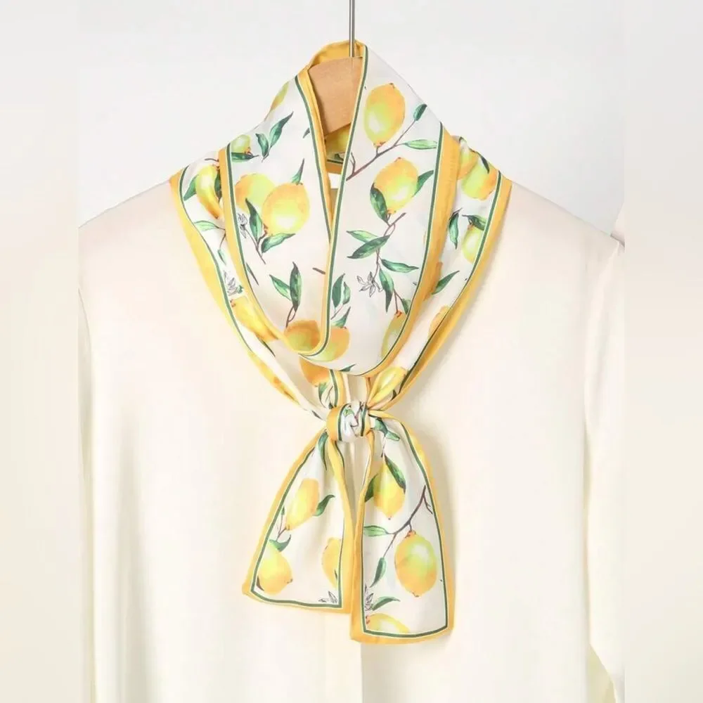 Lemon Print Scarf P42